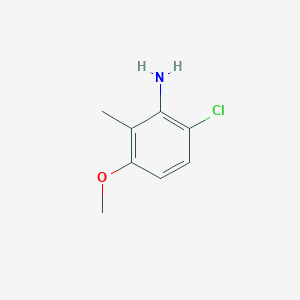 molecular formula C8H10ClNO B13695970 6-Chloro-3-methoxy-2-methylbenzenamine 