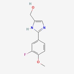 2-(3-Fluoro-4-methoxyphenyl)imidazole-5-methanol