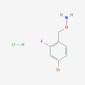 molecular formula C7H8BrClFNO B13695988 O-(4-Bromo-2-fluorobenzyl)hydroxylamine Hydrochloride 