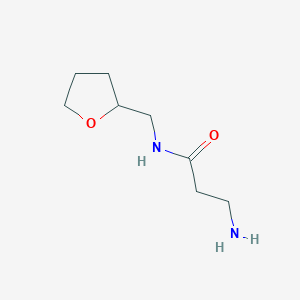 molecular formula C8H16N2O2 B13696008 N~1~-(tetrahydrofuran-2-ylmethyl)-beta-alaninamide 