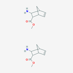 molecular formula C18H26N2O4 B13696009 Methyl (2R,3R)-rel-3-Aminobicyclo[2.2.1]hept-5-ene-2-carboxylate 