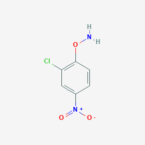 molecular formula C6H5ClN2O3 B13696027 O-(2-Chloro-4-nitrophenyl)hydroxylamine CAS No. 94832-65-2