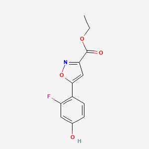 Ethyl 5-(2-Fluoro-4-hydroxyphenyl)isoxazole-3-carboxylate