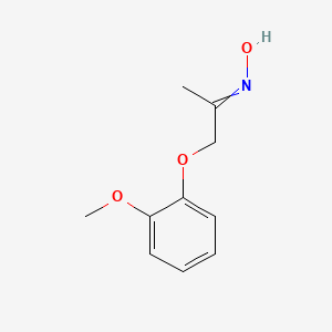 molecular formula C10H13NO3 B13696093 1-(2-Methoxyphenoxy)-2-propanone Oxime 