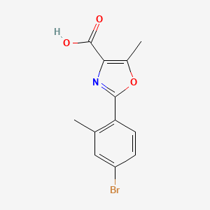 2-(4-Bromo-2-methylphenyl)-5-methyloxazole-4-carboxylic Acid