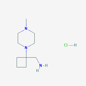 (1-(4-Methylpiperazin-1-yl)cyclobutyl)methanamine hydrochloride