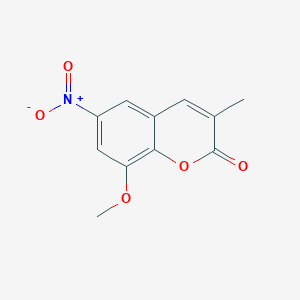 8-Methoxy-3-methyl-6-nitro-2H-1-benzopyran-2-one