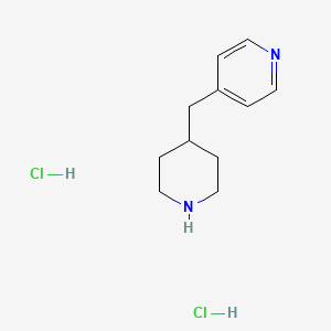 molecular formula C11H18Cl2N2 B1369616 4-(哌啶-4-基甲基)吡啶二盐酸盐 CAS No. 1172465-66-5