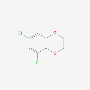 molecular formula C8H6Cl2O2 B13696161 5,7-Dichloro-2,3-dihydrobenzo[b][1,4]dioxine 