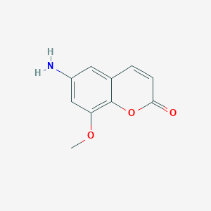 molecular formula C10H9NO3 B13696186 6-Amino-8-methoxy-2H-chromen-2-one 