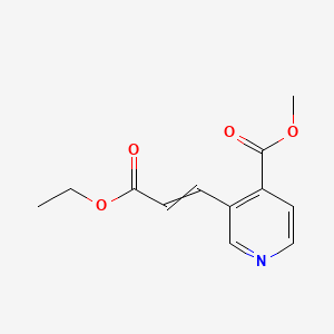 methyl 3-[(E)-3-ethoxy-3-oxo-prop-1-enyl]pyridine-4-carboxylate