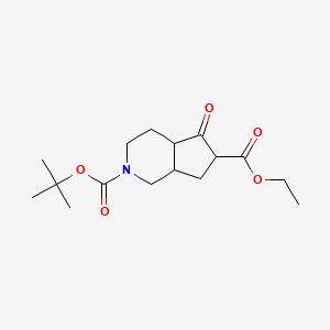 Ethyl 2-Boc-5-oxooctahydro-1H-cyclopenta[c]pyridine-6-carboxylate