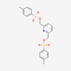 molecular formula C21H21NO6S2 B13696270 2,6-Bis(tosyloxymethyl)pyridine 