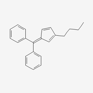 molecular formula C22H22 B13696280 [(3-Butylcyclopenta-2,4-dien-1-ylidene)methylene]dibenzene 