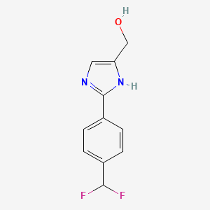 2-[4-(Difluoromethyl)phenyl]imidazole-5-methanol