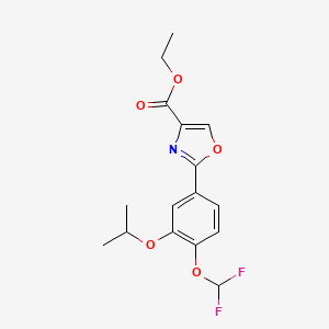 Ethyl 2-[4-(Difluoromethoxy)-3-isopropoxyphenyl]oxazole-4-carboxylate