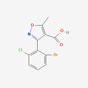 3-(2-Bromo-6-chlorophenyl)-5-methylisoxazole-4-carboxylic acid