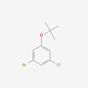 molecular formula C10H12BrClO B13696407 1-Bromo-3-(tert-butoxy)-5-chlorobenzene 