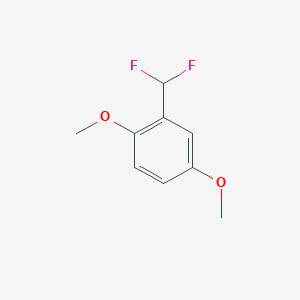 molecular formula C9H10F2O2 B13696409 2-(Difluoromethyl)-1,4-dimethoxybenzene 