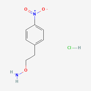 molecular formula C8H11ClN2O3 B13696410 O-(4-Nitrophenethyl)hydroxylamine Hydrochloride 