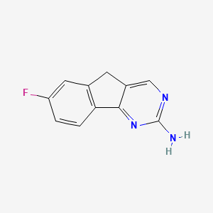 7-Fluoro-5H-indeno[1,2-d]pyrimidin-2-amine