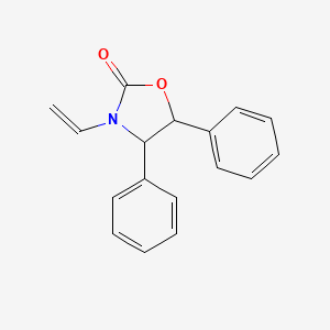 molecular formula C17H15NO2 B13696442 2-Oxazolidinone, 3-ethenyl-4,5-diphenyl- 