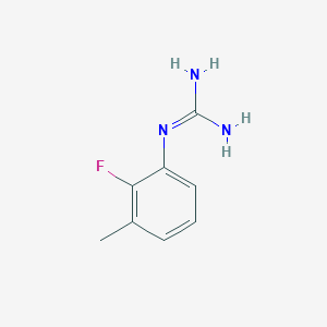 molecular formula C8H10FN3 B13696445 1-(2-Fluoro-3-methylphenyl)guanidine 