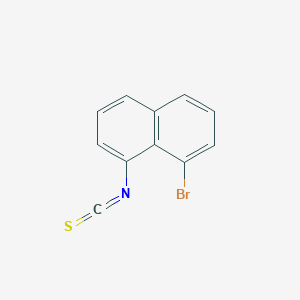 molecular formula C11H6BrNS B13696493 1-Bromo-8-isothiocyanatonaphthalene 