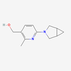 molecular formula C12H16N2O B13696520 [6-(3-Azabicyclo[3.1.0]hexan-3-yl)-2-methyl-3-pyridyl]methanol 