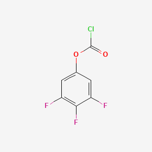 molecular formula C7H2ClF3O2 B13696529 3,4,5-Trifluorophenyl Chloroformate 