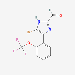 5-Bromo-4-[2-(trifluoromethoxy)phenyl]imidazole-2-carbaldehyde