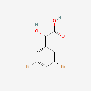 molecular formula C8H6Br2O3 B13696558 3,5-Dibromomandelic acid 