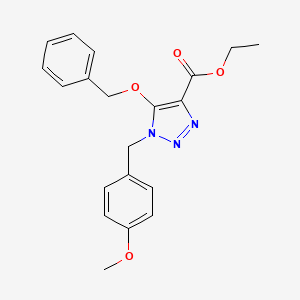 Ethyl 5-(Benzyloxy)-1-(4-methoxybenzyl)-1H-1,2,3-triazole-4-carboxylate