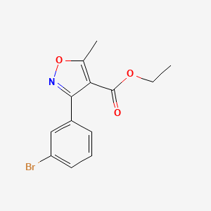 Ethyl 3-(3-bromophenyl)-5-methylisoxazole-4-carboxylate