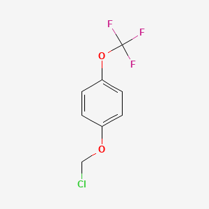 molecular formula C8H6ClF3O2 B13696591 1-(Chloromethoxy)-4-(trifluoromethoxy)benzene 