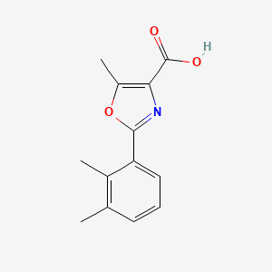 molecular formula C13H13NO3 B13696610 2-(2,3-Dimethylphenyl)-5-methyloxazole-4-carboxylic Acid 