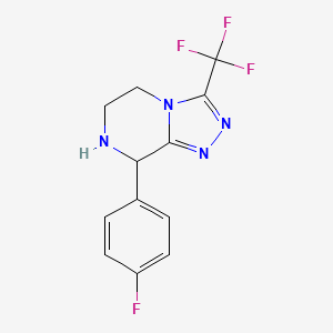 8-(4-Fluorophenyl)-3-(trifluoromethyl)-5,6,7,8-tetrahydro-[1,2,4]triazolo[4,3-a]pyrazine