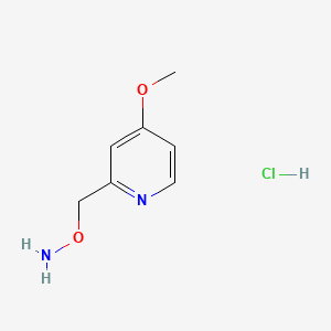 molecular formula C7H11ClN2O2 B13696675 O-((4-Methoxypyridin-2-yl)methyl)hydroxylamine hydrochloride 