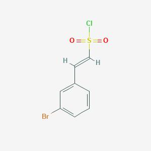 molecular formula C8H6BrClO2S B1369668 2-(3-Bromophenyl)ethene-1-sulfonyl chloride 