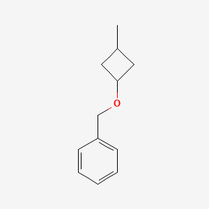 molecular formula C12H16O B1369670 1-{[(3-Methylcyclobutyl)oxy]methyl}benzene 