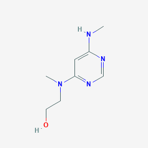 molecular formula C8H14N4O B1369672 2-(Methyl(6-(methylamino)pyrimidin-4-yl)amino)ethan-1-ol 