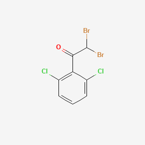 molecular formula C8H4Br2Cl2O B13696750 2,2-dibromo-1-(2,6-dichlorophenyl)ethanone 