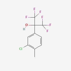 2-(3-Chloro-4-methylphenyl)-1,1,1,3,3,3-hexafluoro-2-propanol