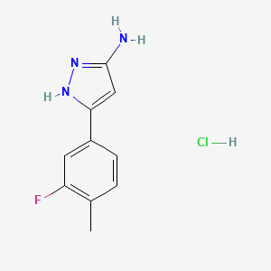 3-Amino-5-(3-fluoro-4-methylphenyl)pyrazole Hydrochloride