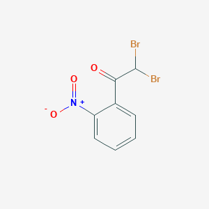 molecular formula C8H5Br2NO3 B13696797 2,2-Dibromo-1-(2-nitrophenyl)ethanone 