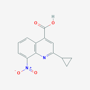 2-Cyclopropyl-8-nitroquinoline-4-carboxylic Acid