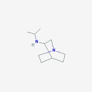 molecular formula C10H20N2 B1369681 N-(propan-2-yl)-1-azabicyclo[2.2.2]octan-3-amine 