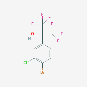 2-(4-Bromo-3-chlorophenyl)-1,1,1,3,3,3-hexafluoropropan-2-ol