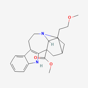 molecular formula C22H28N2O3 B1369687 (-)-18-Methoxycoronaridine hydrochloride 