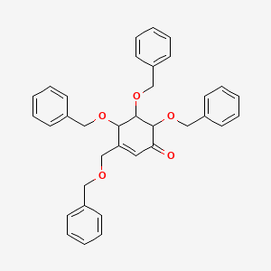 (4R,5S,6R)-4,5,6-Tris(benzyloxy)-3-[(benzyloxy)methyl]-2-cyclohexenone